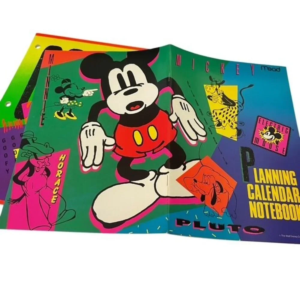 Vintage 1990s Mead Disney Notefolio New